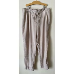 Zara Basic Collection Beige Grey Straight Leg Pants